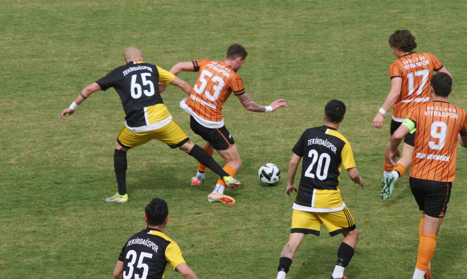 Bozüyük Vitraspor sahasında Tekirdağspor’a 4-1 yenildi
