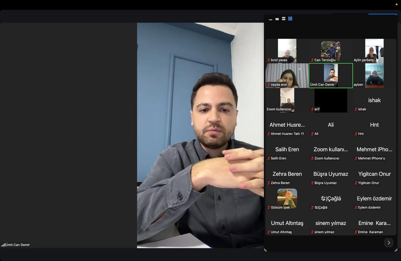Online program, yoğun katılımla gerçekleştirildi.