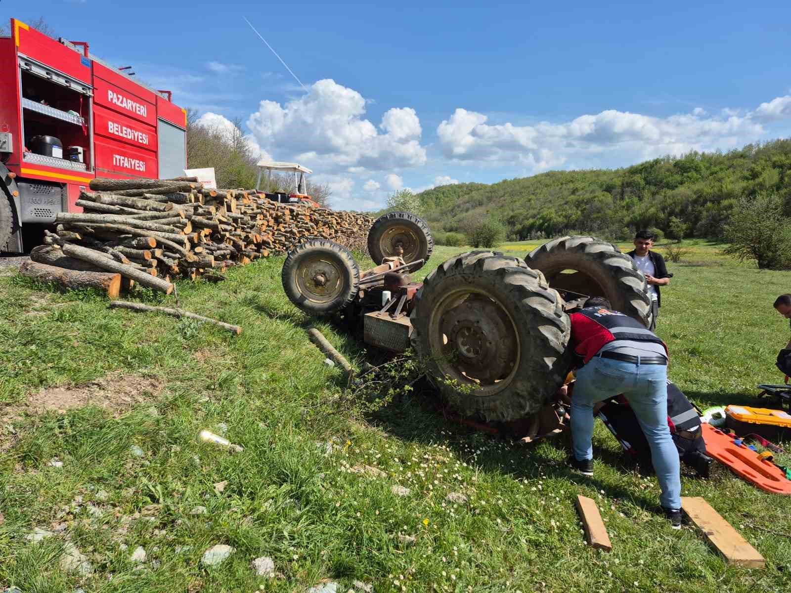 Bilecik’te traktör kazası, 1 kişi yaralandı