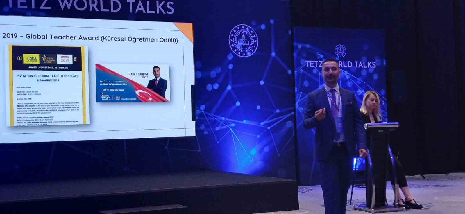 Bilecikli öğretmen Türkiye Eğitim Teknolojileri Zirvesi’nde sunum yaptı