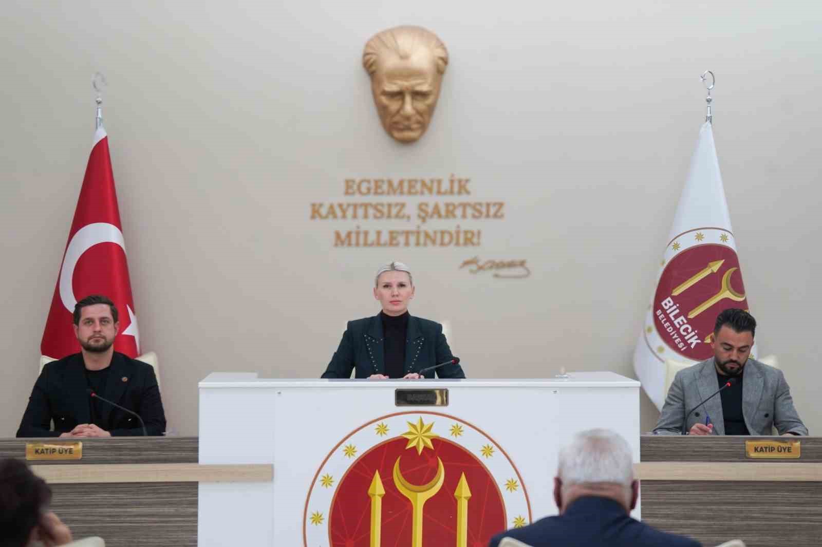 Bilecik Belediye Meclisi toplantısında 10 gündem maddesi karara bağlandı