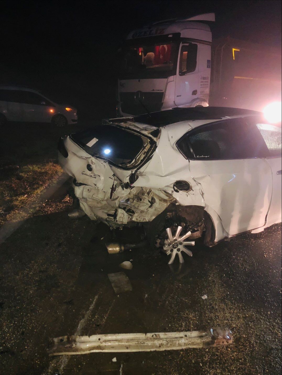 Bilecik’te yağış kazayı beraberinde getirdi