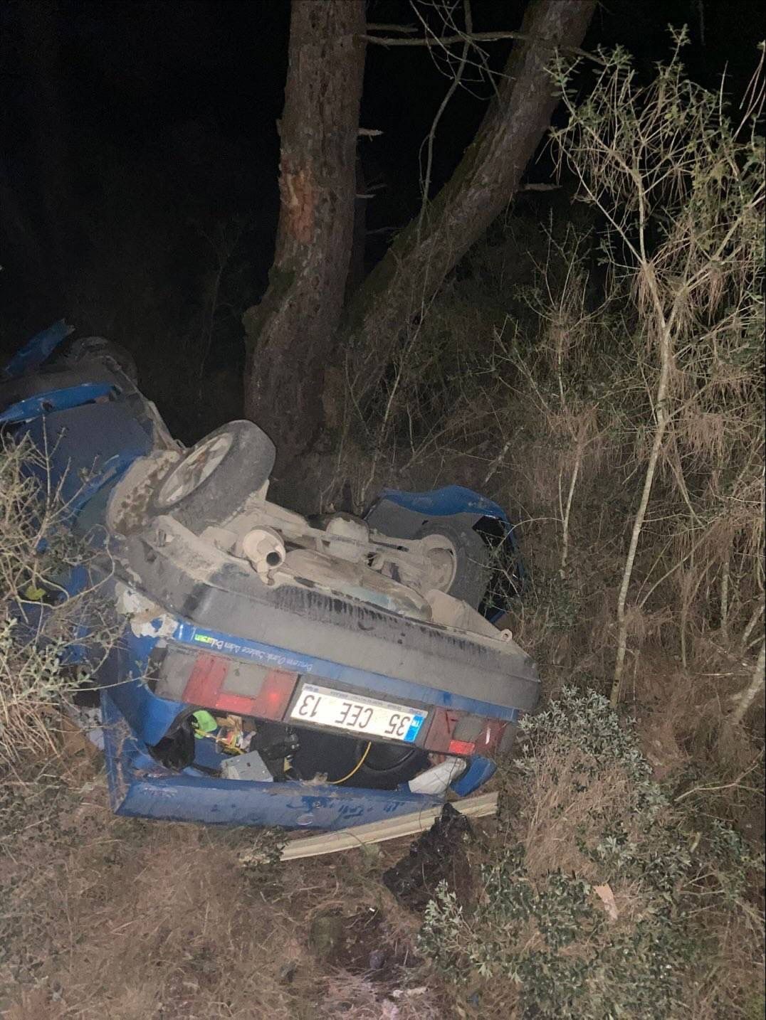 Bilecik’te otomobil yoldan çıktı: 1 yaralı