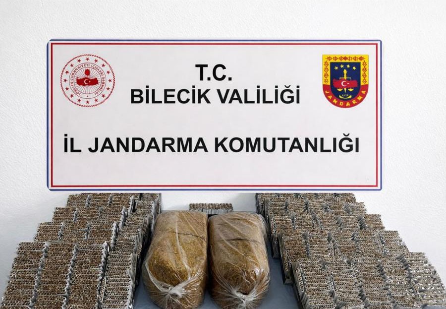 Bilecik’te 13 bin 580 makaron ve 10 kilo kıyılmış tütün ele geçirildi