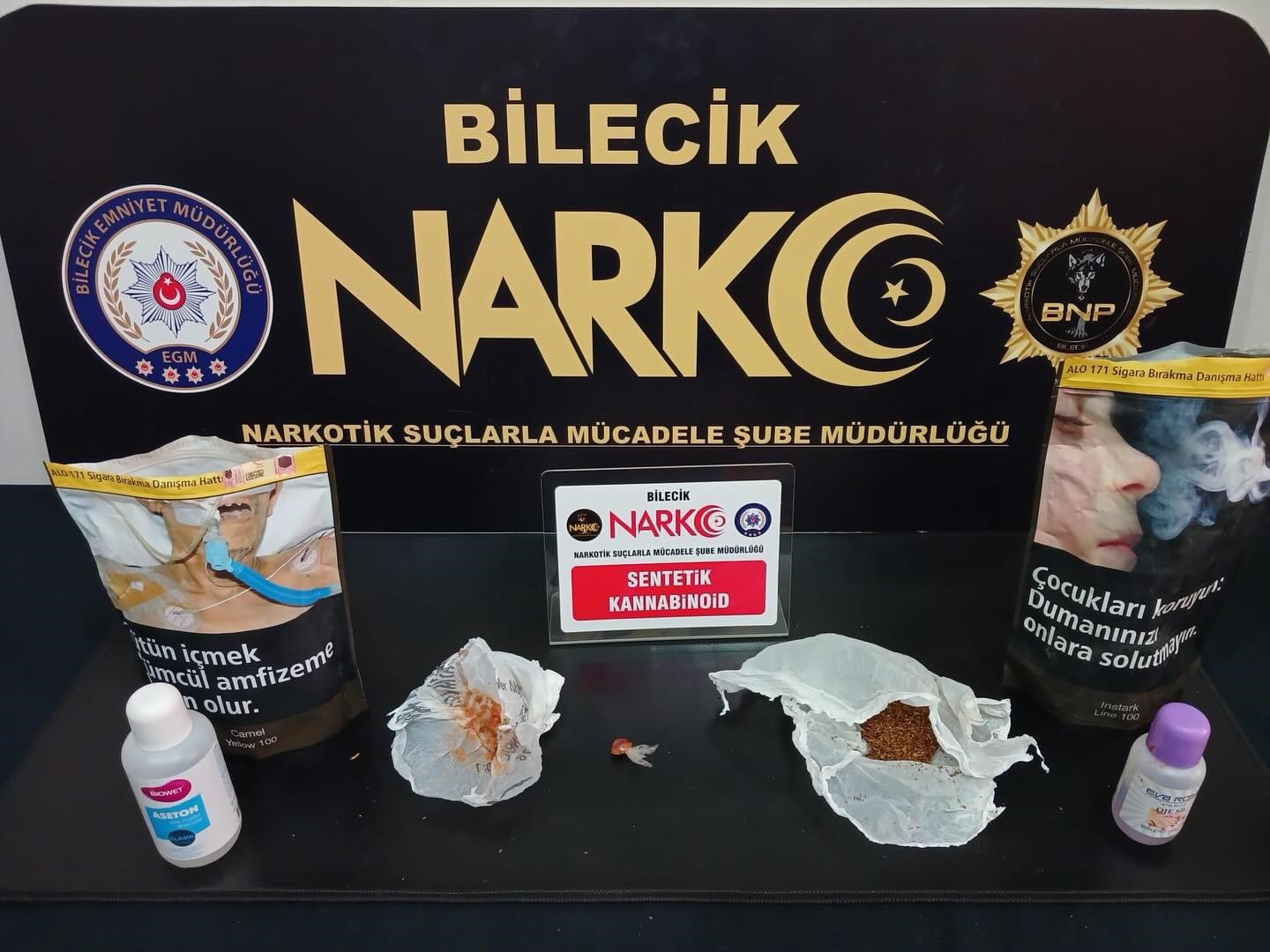 Bilecik’te narkotik operasyonu: 2 gözaltı